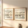 FRAMED PRINT HARBOUR LIFE/DOCKSIDE 40X50CM 2 ASST