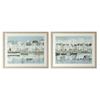 FRAMED PRINT HARBOUR LIFE/DOCKSIDE 40X50CM 2 ASST