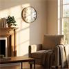 MURANO MIRRORED WALL CLOCK GOLD 50CM