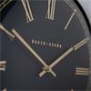 PESARO WALL CLOCK GOLD/BLACK 36CM