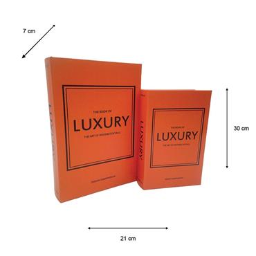 S/2 BOOK BOX LUXURY
