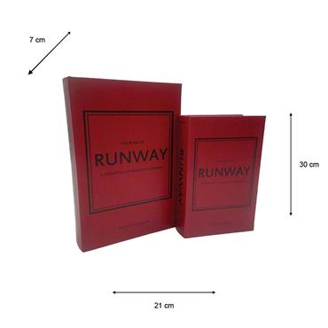 S/2 BOOK BOX RUNWAY