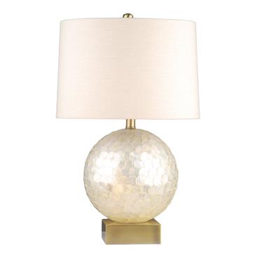 CAPIZ BALL TABLE LAMP NATURAL 60CM
