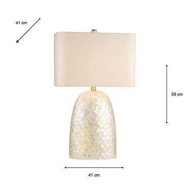 CAPIZ TABLE LAMP NATURAL 68CM