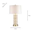YARA TRAVERTINE TABLE LAMP 71CM