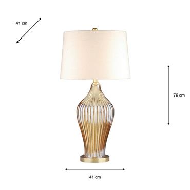 AMIA GLASS TABLE LAMP 76CM
