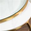 SALZBURG S/2 MARBLE/GLASS COFFEE TABLES
