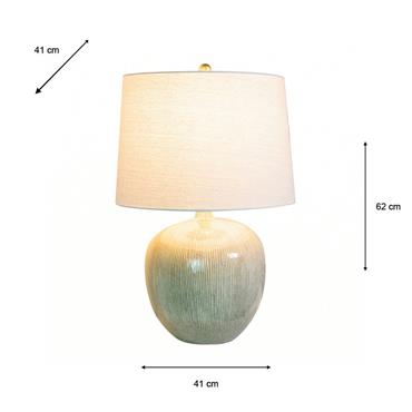 HEATHER CERAMIC TABLE LAMP 62CM