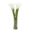 REAL TOUCH CALLA LILLIES VASE WITH FAUX WATER 60CM