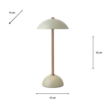 APOLLO USB RECHARGEABLE LAMP MATT OLIVE
