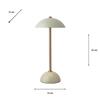 APOLLO USB RECHARGEABLE LAMP MATT OLIVE