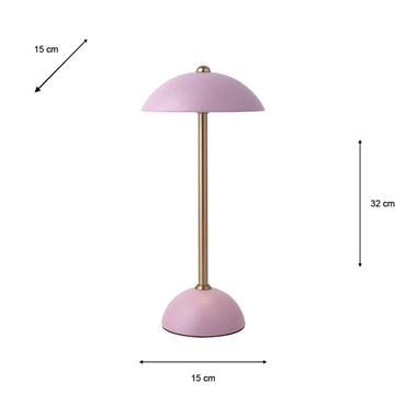 APOLLO USB RECHARGEABLE LAMP MATT PURPLE
