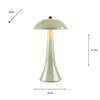 COMET USB RECHARGEABLE LAMP GLOSS OLIVE