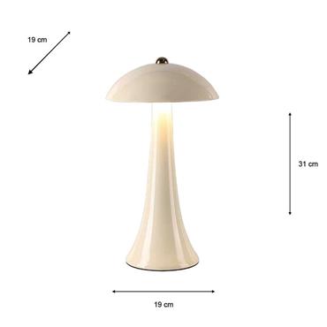COMET USB RECHARGEABLE LAMP GLOSS IVORY