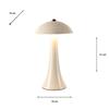 COMET USB RECHARGEABLE LAMP GLOSS IVORY