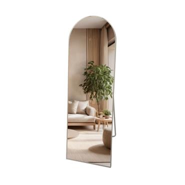 MODENA FLOOR STANDING MIRROR SILVER 160CM