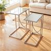 FRANKLIN S/2 SOFA TABLES SILVER