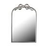 CLAYTON MIRROR WITH BOW 72CM SILVER