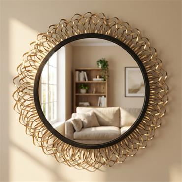 SAIGE MIRROR GOLD 91CM