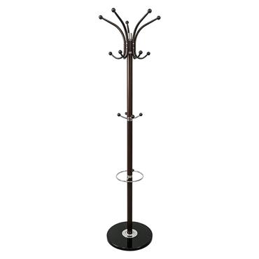 COLTON HAT & COAT STAND DARK OAK/BLACK