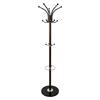 COLTON HAT & COAT STAND DARK OAK/BLACK