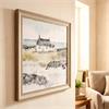 FRAMED PRINT HIGHLAND COTTAGE 80X80CM