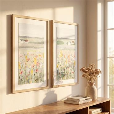 FRAMED PRINT COUNTRY ESCAPE/SUMMER FIELDS 2 ASST