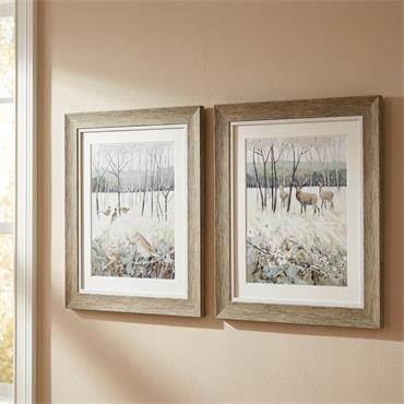 FRAMED PRINT ASH FOREST/OAK WOODLANDS 2 ASST