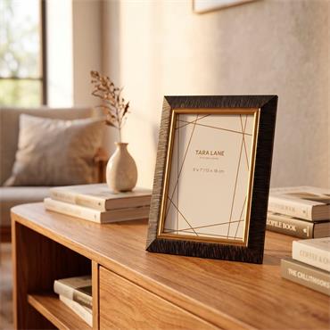 STANFORD WALNUT/GOLD PHOTO FRAME 5X7
