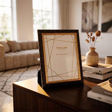 STANFORD WALNUT/GOLD PHOTO FRAME 8X10