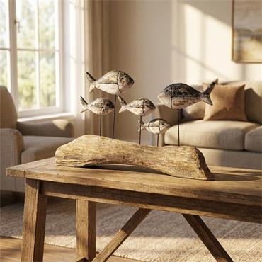 FISHES ON STAND SCULPTURE