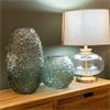 OMBRE FLOWER BALL GLASS VASE 18CM