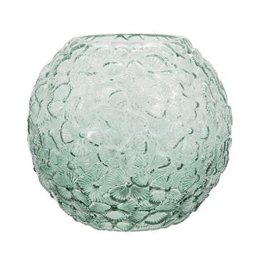 OMBRE FLOWER BALL GLASS VASE 18CM