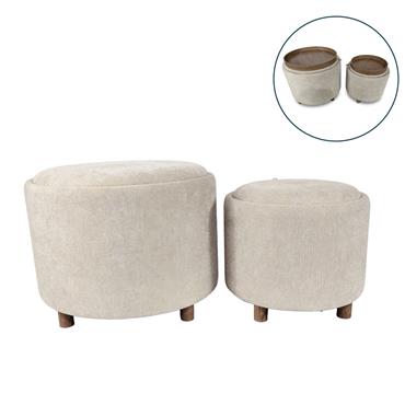 IVY S/2 TRAY TABLE STOOLS SAND