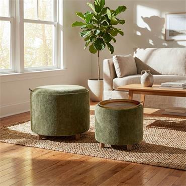 IVY S/2 TRAY TABLE STOOLS GREEN