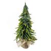 LED CHRISTMAS TREE IN SACK W/TIMER FLOCKED 35CM