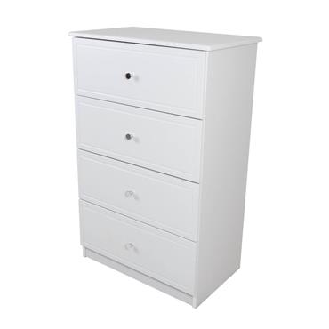Emmett Grey 4 Deep Drawer Midi Chest