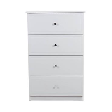 Emmett Grey 4 Deep Drawer Midi Chest