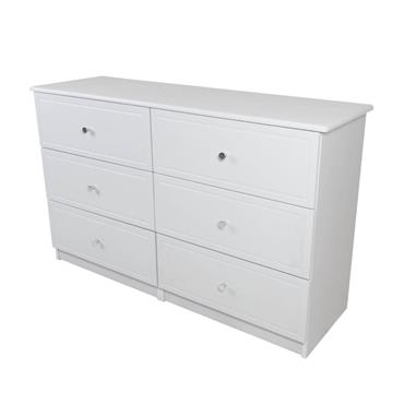 Emmett Grey 3+3 Deep Drawer Long Chest