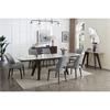Veronica Extending Dining Table Rectangle 1800-2600Grey