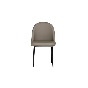 Valerie Dining Chair Leather Grey