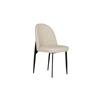 Valerie Dining Chair Leather Taupe Cream