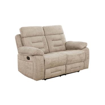 Wesley 2 Seater Manual Recliner Latte