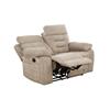 Wesley 2 Seater Manual Recliner Latte