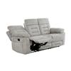 Wesley 3 Seater Manual Recliner Grey