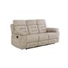 Wesley 3 Seater Manual Recliner Latte