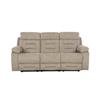 Wesley 3 Seater Manual Recliner Latte