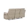 Wesley 3 Seater Manual Recliner Latte