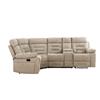 Wesley Corner Group Manual Recliner Latte