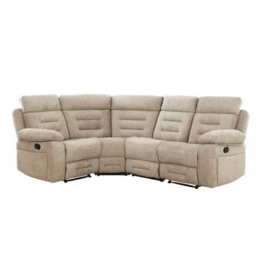 Wesley Corner Group Manual Recliner Latte